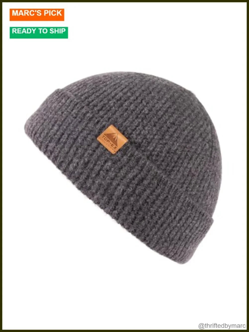 100% Merino Wool Unisex Fisherman Beanie Hat - Soft Lightweight